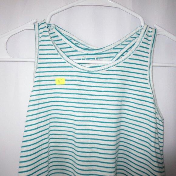 Adorable Girls Summer Stripe Mint Green Top - Picture 5 of 5